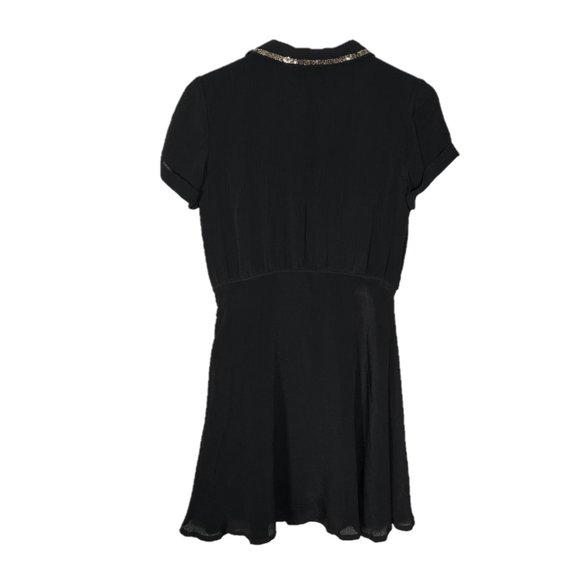 Juicy Couture Tuxedo Panel Sequin Mini Dress Size 4 - Picture 3 of 5